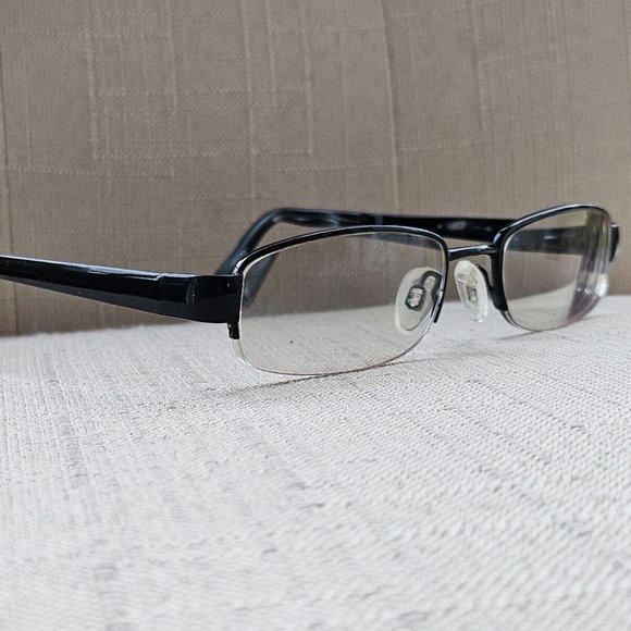 O by Oscar De La Renta Glasses Frame Black tone Metal Half Rim Eyeglasses OSM802 - Picture 1 of 12